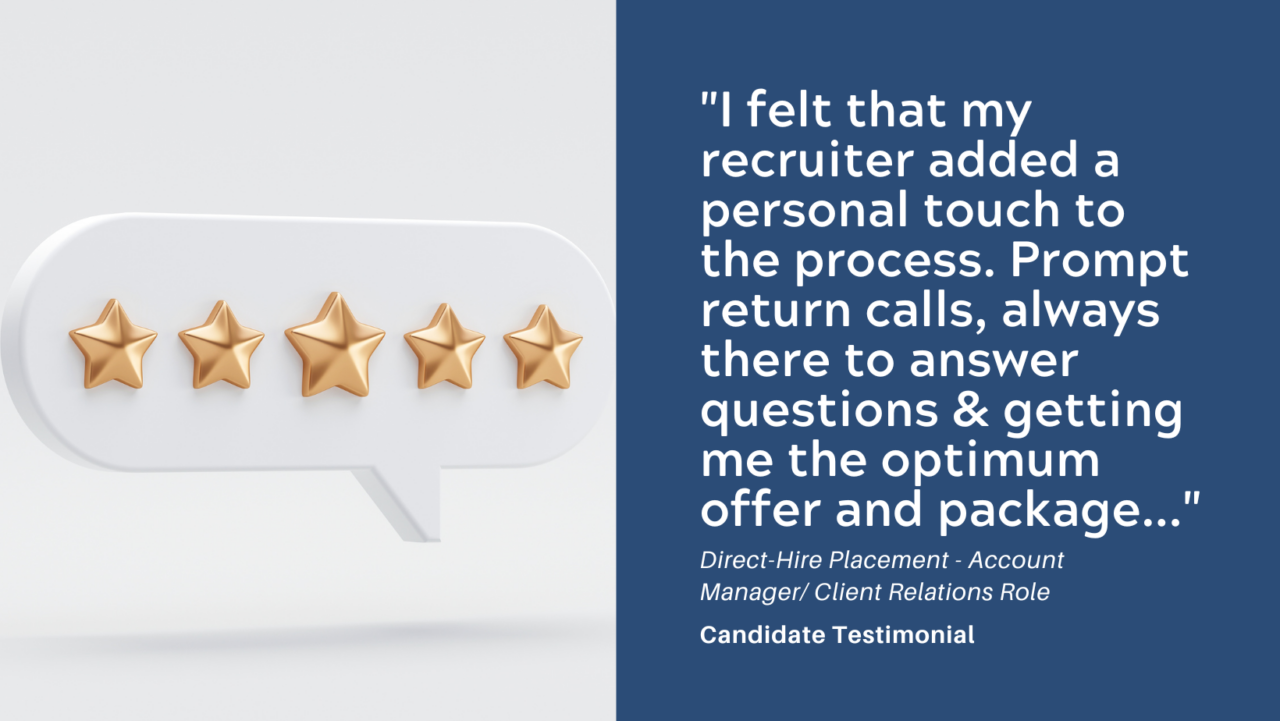 Testimonial: Sales Client Relations Hire - Burnett