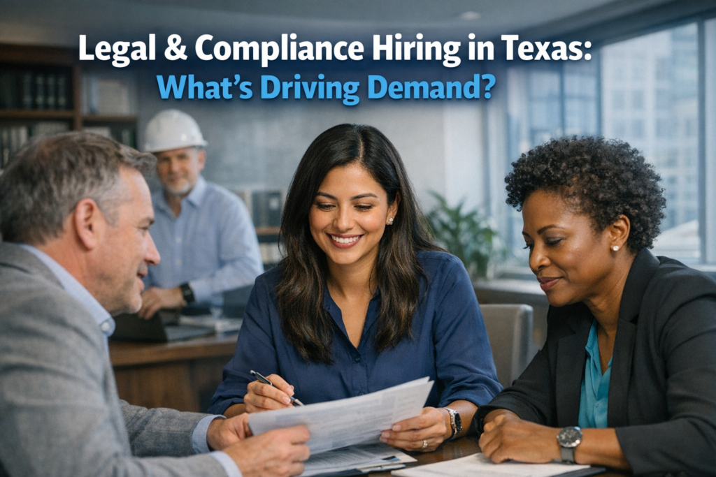 Legal & Compliance Hiring in Texas: What’s Driving Demand in 2026